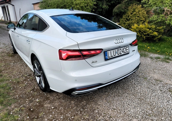 Audi A5 cena 139900 przebieg: 109974, rok produkcji 2020 z Żelechów małe 191